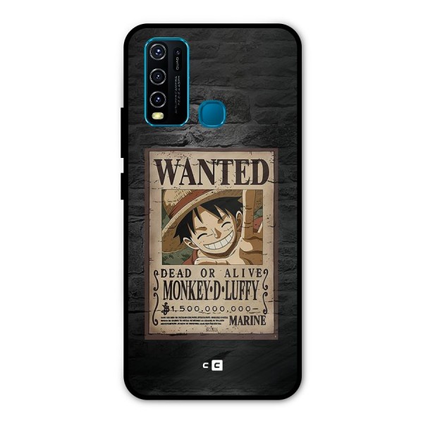 Luffy Wanted Metal Back Case for Vivo Y30