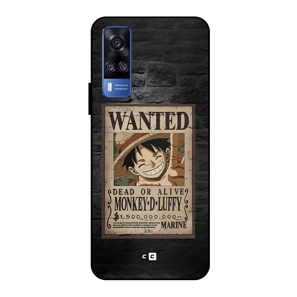 Luffy Wanted Metal Back Case for Vivo Y51