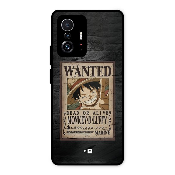 Luffy Wanted Metal Back Case for Xiaomi 11T Pro