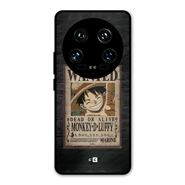 Luffy Wanted Metal Back Case for Xiaomi 14 Ultra