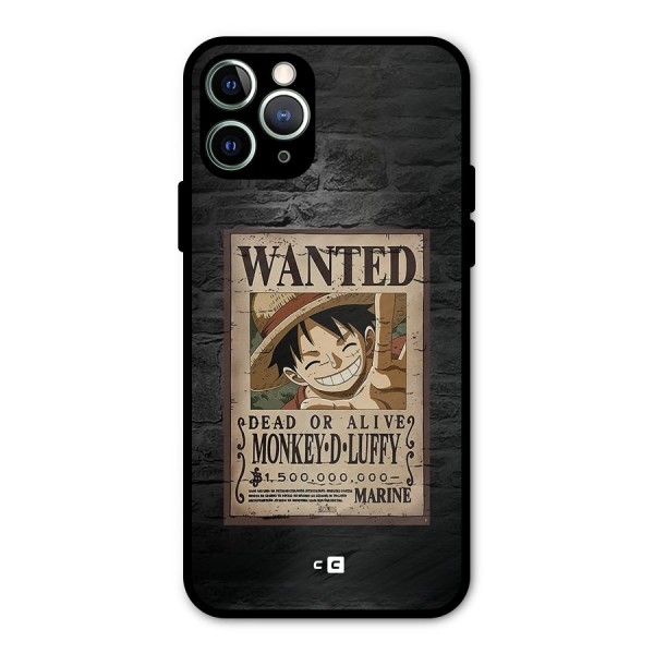 Luffy Wanted Metal Back Case for iPhone 11 Pro Max