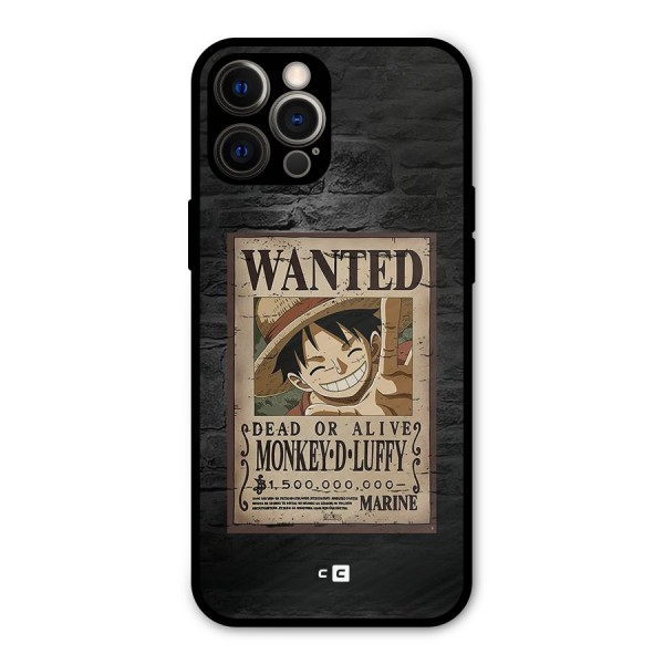 Luffy Wanted Metal Back Case for iPhone 12 Pro Max