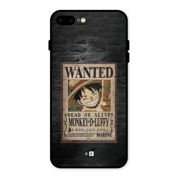 Luffy Wanted Metal Back Case for iPhone 7 Plus