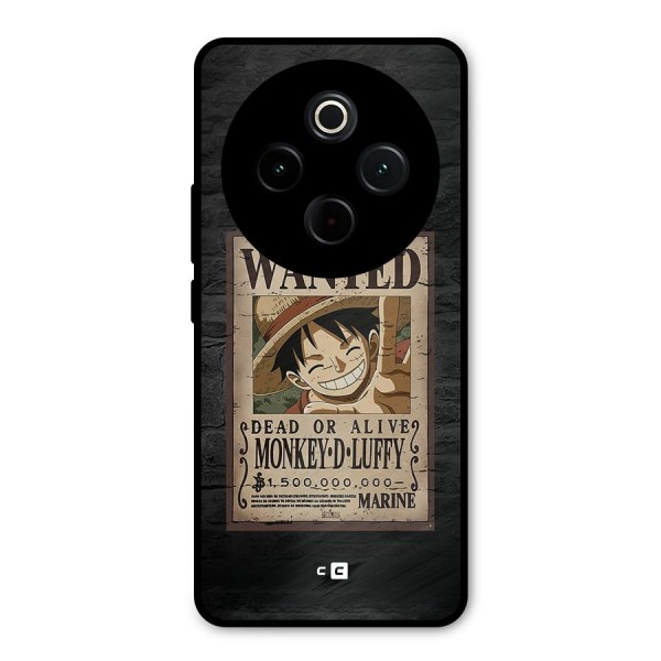Luffy Wanted Metal Back Case for iQOO Z10
