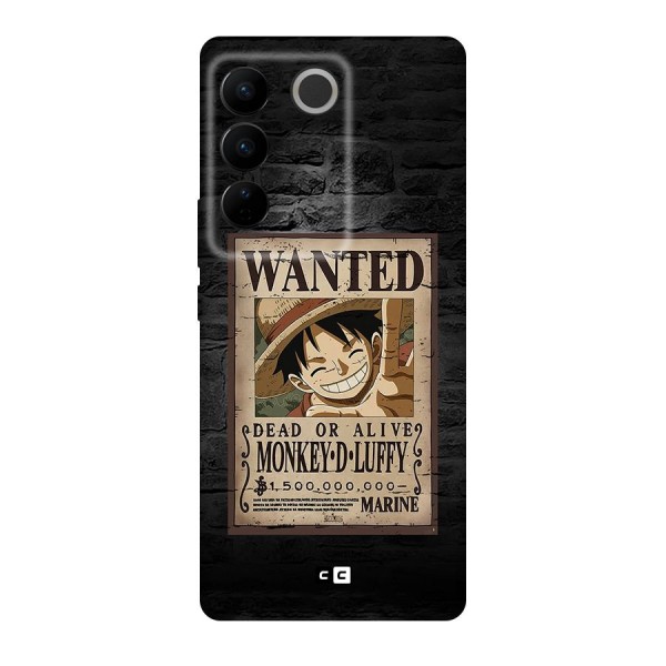 Luffy Wanted Original Polycarbonate Back Case for Vivo V27