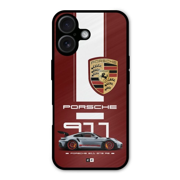 Luxe Supercar Metal Back Case for iPhone 16