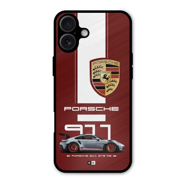 Luxe Supercar Metal Back Case for iPhone 16 Plus