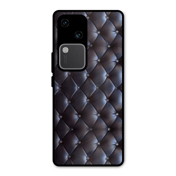 Luxury Pattern Metal Back Case for Vivo V30 Pro