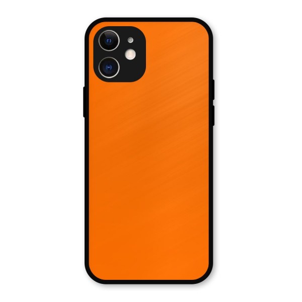 Mac Orange Metal Back Case for iPhone 12