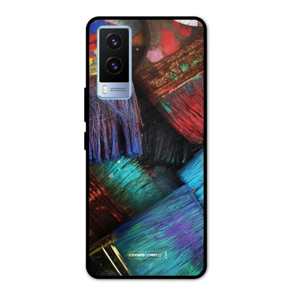 Magic Brushes Metal Back Case for Vivo V21e 5G