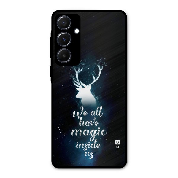 Magic Inside Metal Back Case for Galaxy A55