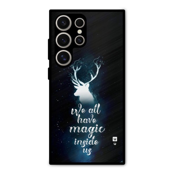 Magic Inside Metal Back Case for Galaxy S24 Ultra