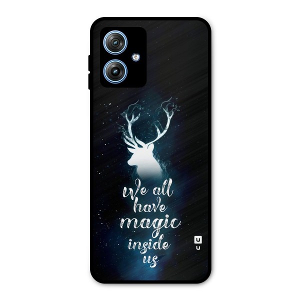 Magic Inside Metal Back Case for Moto G54