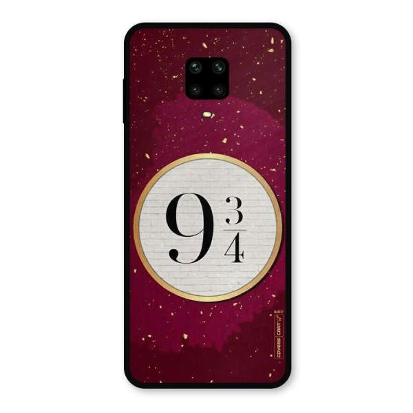 Magic Number Metal Back Case for Redmi Note 9 Pro Max