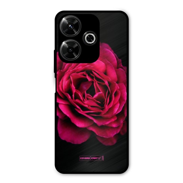 Magical Rose Metal Back Case for Poco M6 Plus