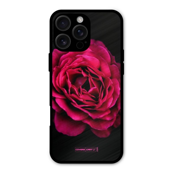 Magical Rose Metal Back Case for iPhone 16 Pro Max