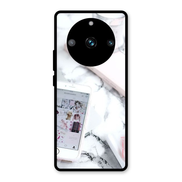 Make Up And Phone Glass Back Case for Realme 11 Pro