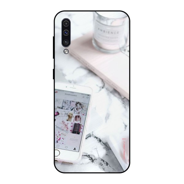 Make Up And Phone Metal Back Case for Galaxy A30s