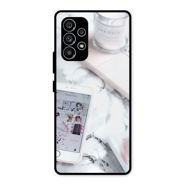 Make Up And Phone Metal Back Case for Galaxy A53 5G
