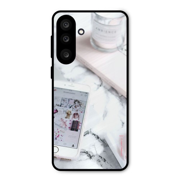 Make Up And Phone Metal Back Case for Galaxy M56