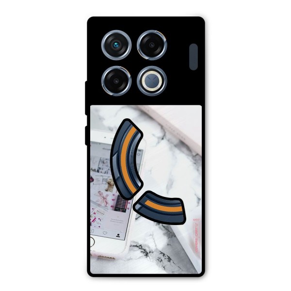 Make Up And Phone Metal Back Case for Infinix GT 20 Pro