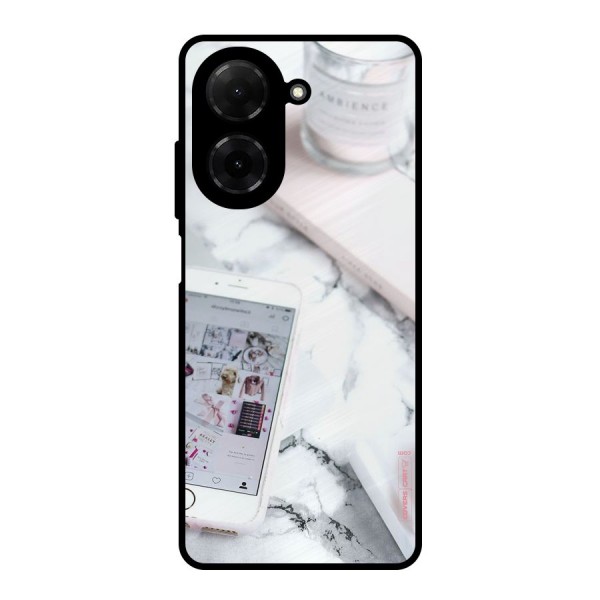 Make Up And Phone Metal Back Case for Redmi A5 4G