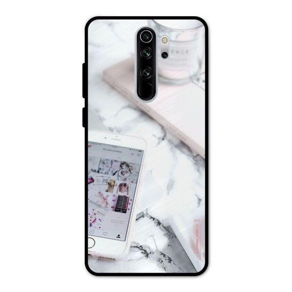 Make Up And Phone Metal Back Case for Redmi Note 8 Pro