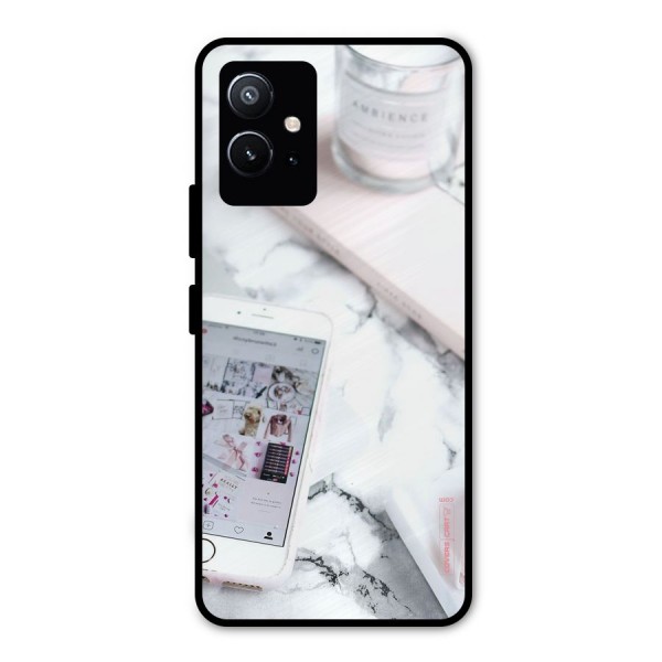 Make Up And Phone Metal Back Case for Vivo T1 5G