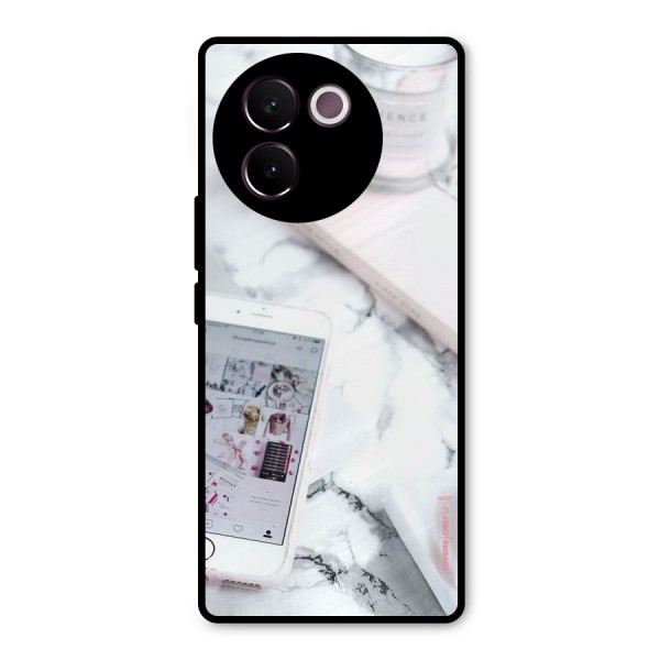 Make Up And Phone Metal Back Case for Vivo V30e