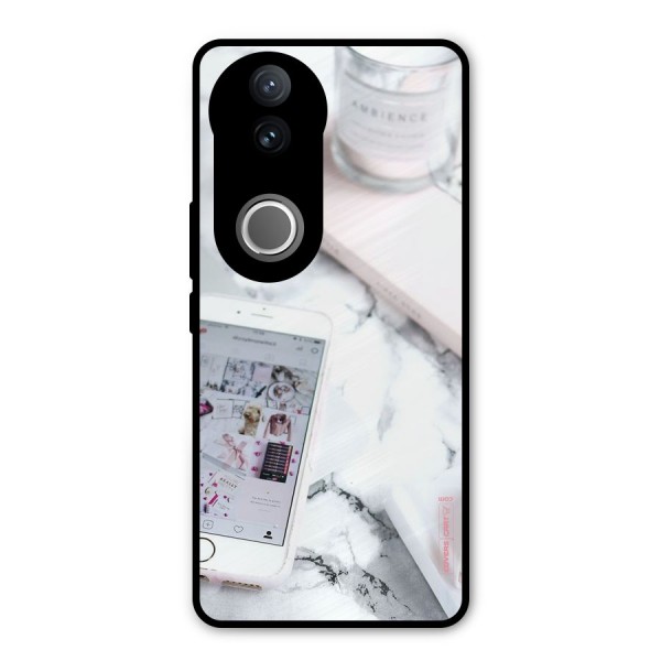 Make Up And Phone Metal Back Case for Vivo V50e