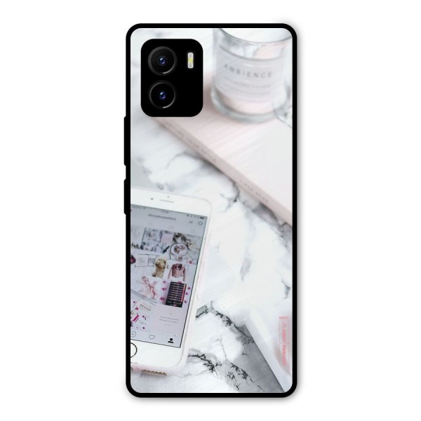 Make Up And Phone Metal Back Case for Vivo Y15s