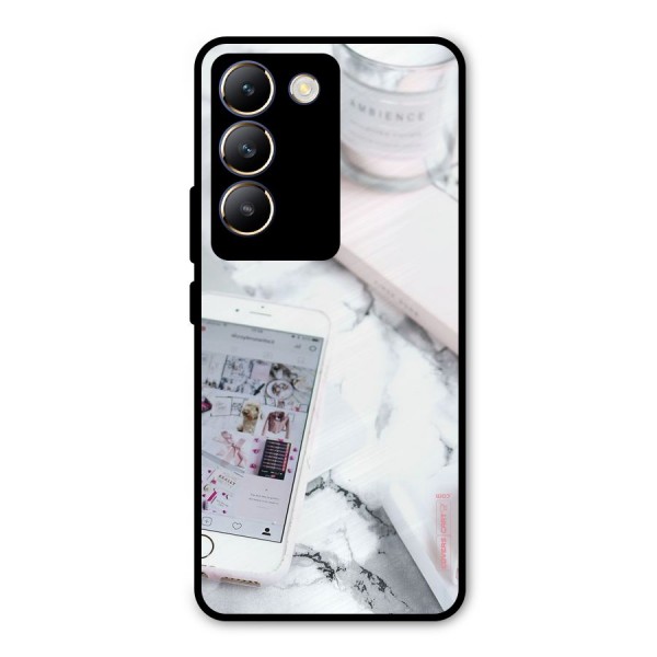 Make Up And Phone Metal Back Case for Vivo Y200e