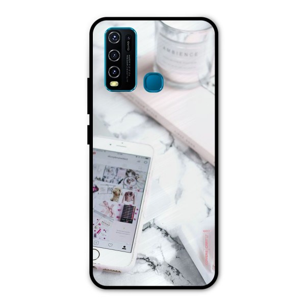 Make Up And Phone Metal Back Case for Vivo Y50
