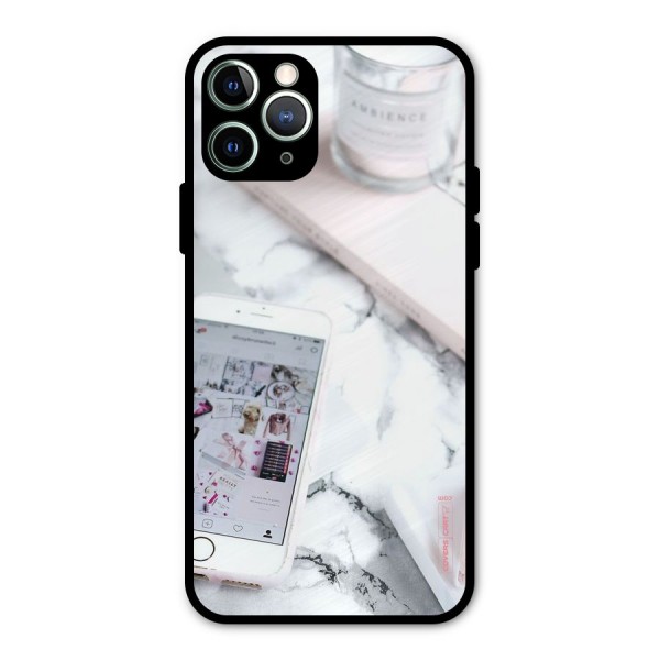 Make Up And Phone Metal Back Case for iPhone 11 Pro Max