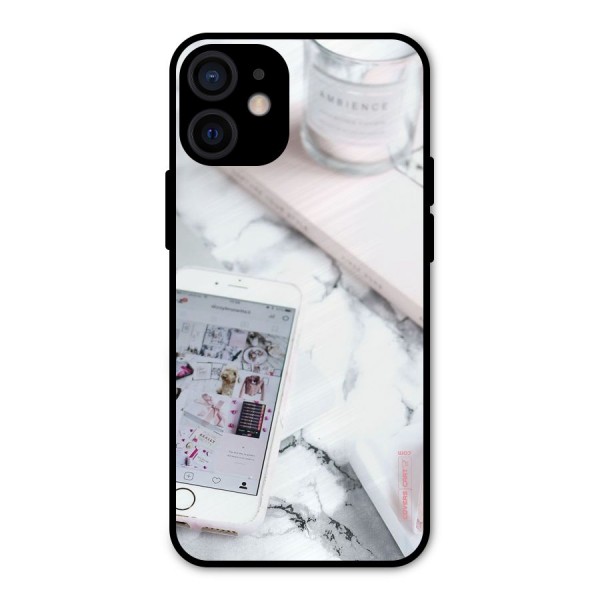 Make Up And Phone Metal Back Case for iPhone 12 Mini