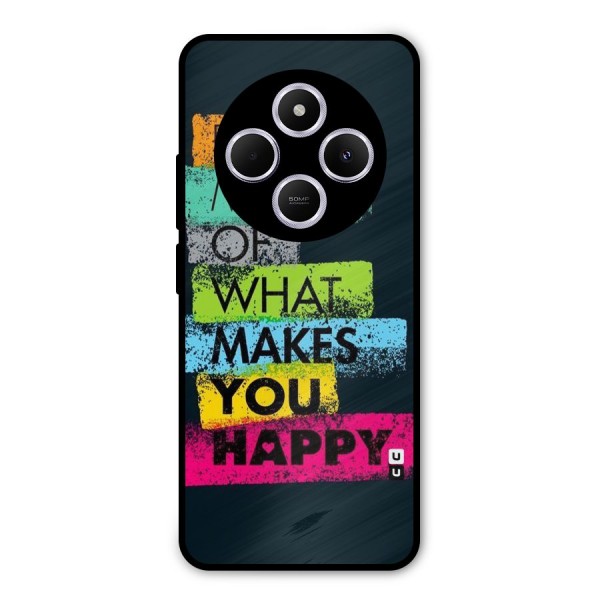 Makes You Happy Metal Back Case for Redmi A4
