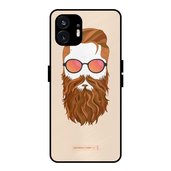 Man in Beard Metal Back Case for Nothing Phone 2