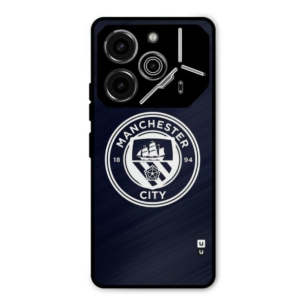 Manchester City FC Metal Back Case for Tecno Pova 6 Pro