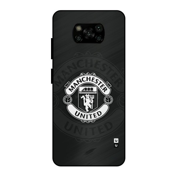 Manchester United Metal Back Case for Poco X3