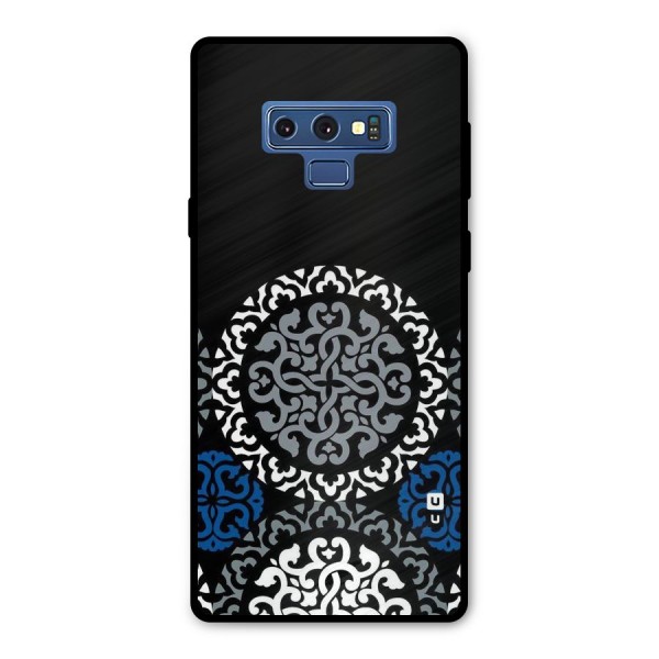 Mandala Circle Pattern Metal Back Case for Galaxy Note 9