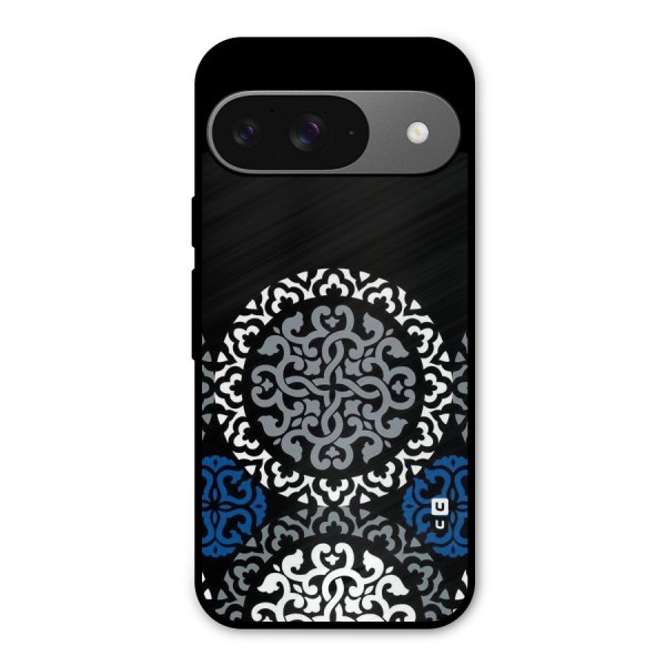 Mandala Circle Pattern Metal Back Case for Google Pixel 9