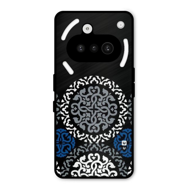 Mandala Circle Pattern Metal Back Case for Nothing Phone 3a