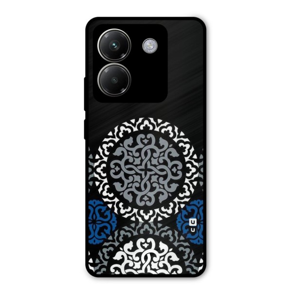 Mandala Circle Pattern Metal Back Case for Poco M7 Pro 5G