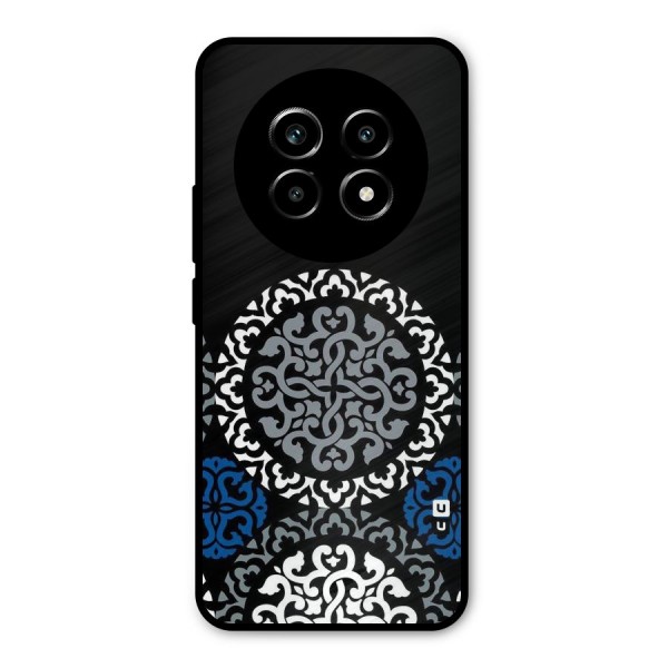 Mandala Circle Pattern Metal Back Case for Realme 13 Pro