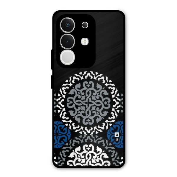Mandala Circle Pattern Metal Back Case for iQOO Z10x