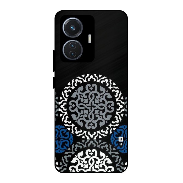 Mandala Circle Pattern Metal Back Case for iQOO Z6 44W