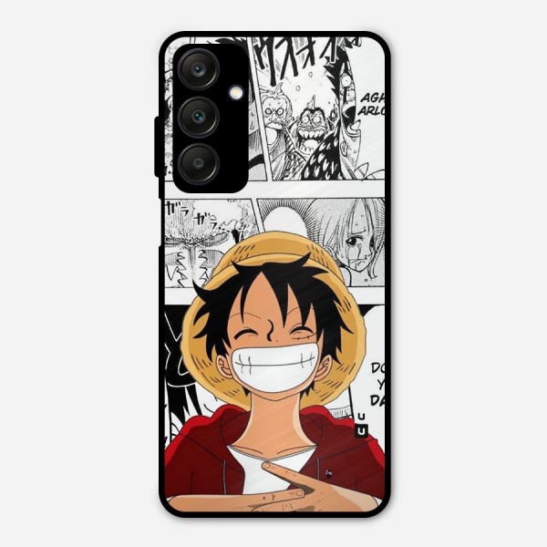 Manga Style Luffy Metal Back Case for Galaxy A25 5G