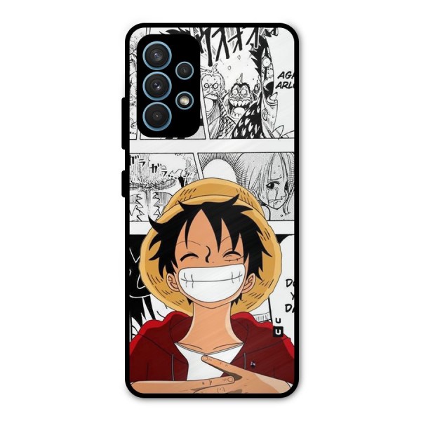 Manga Style Luffy Metal Back Case for Galaxy A32