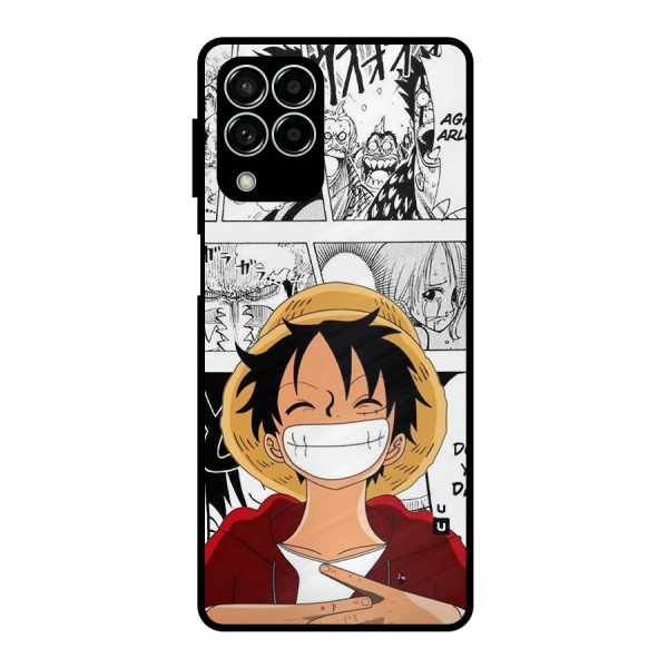 Manga Style Luffy Metal Back Case for Galaxy M33