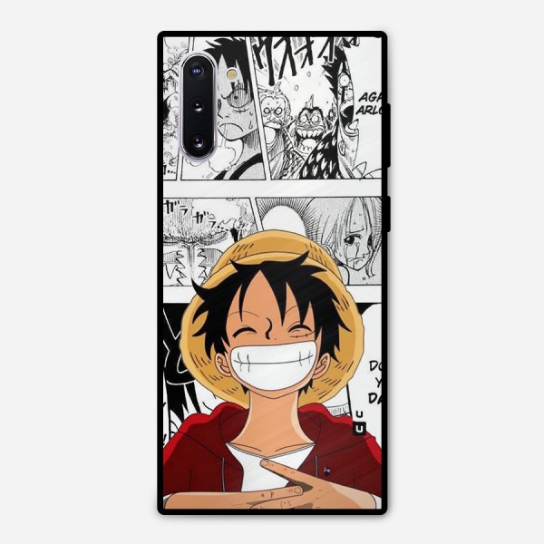 Manga Style Luffy Metal Back Case for Galaxy Note 10
